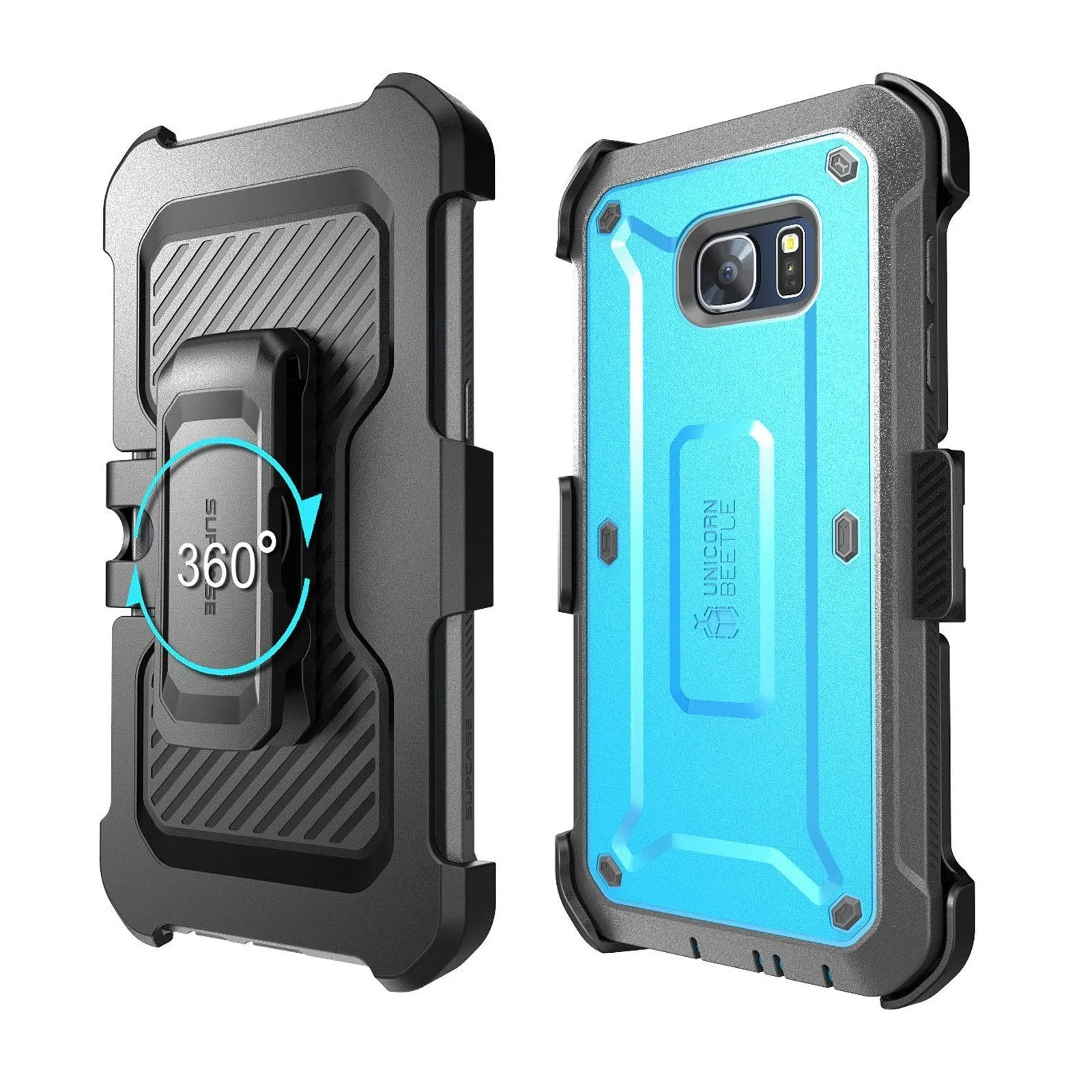 Galaxy S7 Edge Unicorn Beetle Pro Full Body Rugged Holster Case-Blue