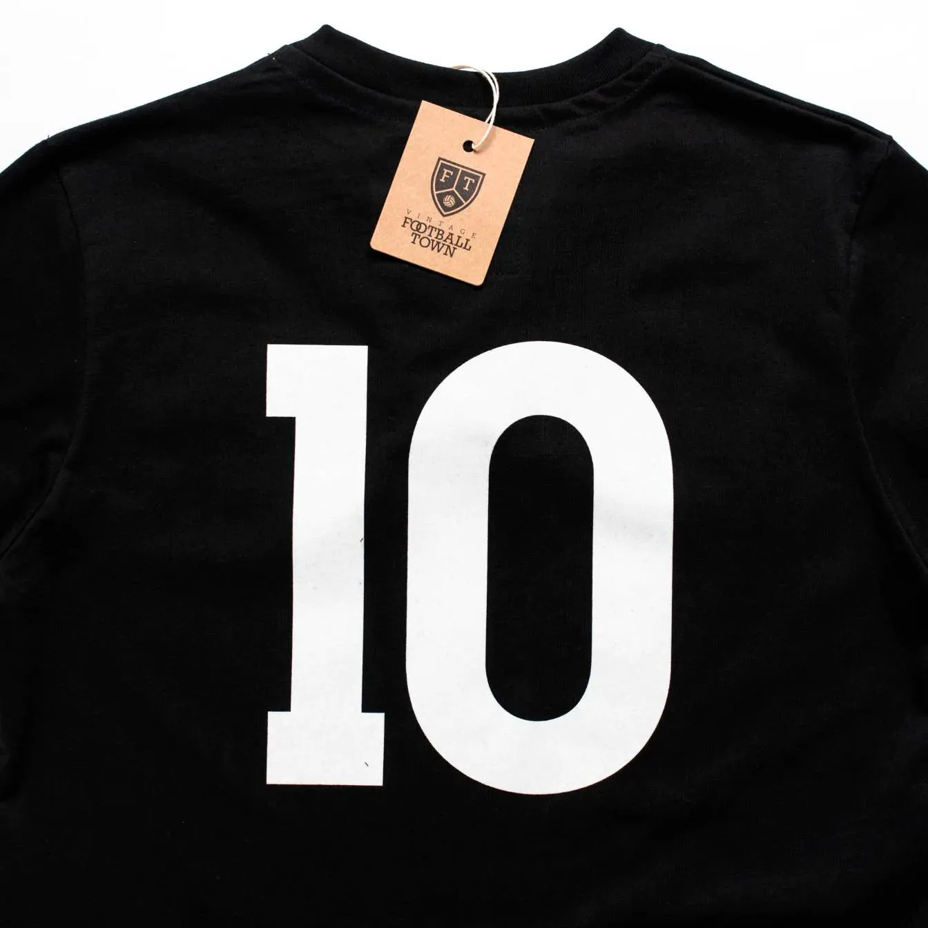 Germany Soccer-Inspired Retro with Laces Long Sleeve Shirt (Black)