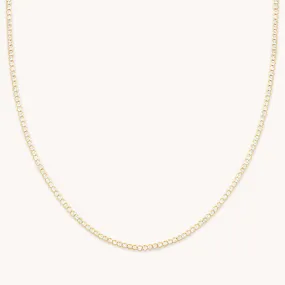 Gleam Tennis Chain Necklace in Gold