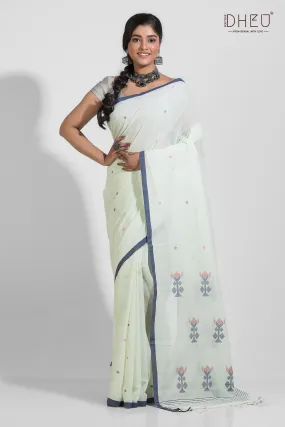 Gosthani - Pure Khadi Jamdani Tangail Saree