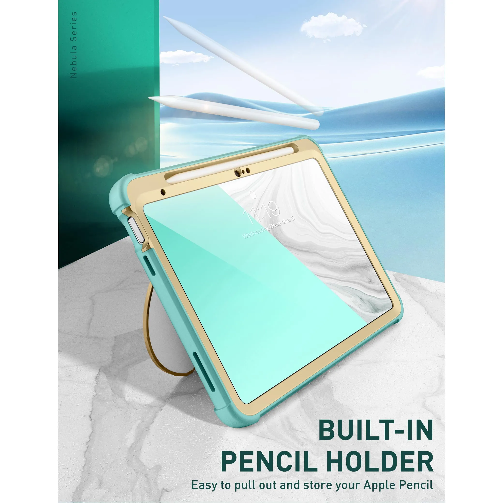 iPad 10.9 inch (2022) Cosmo Case-Mint Green