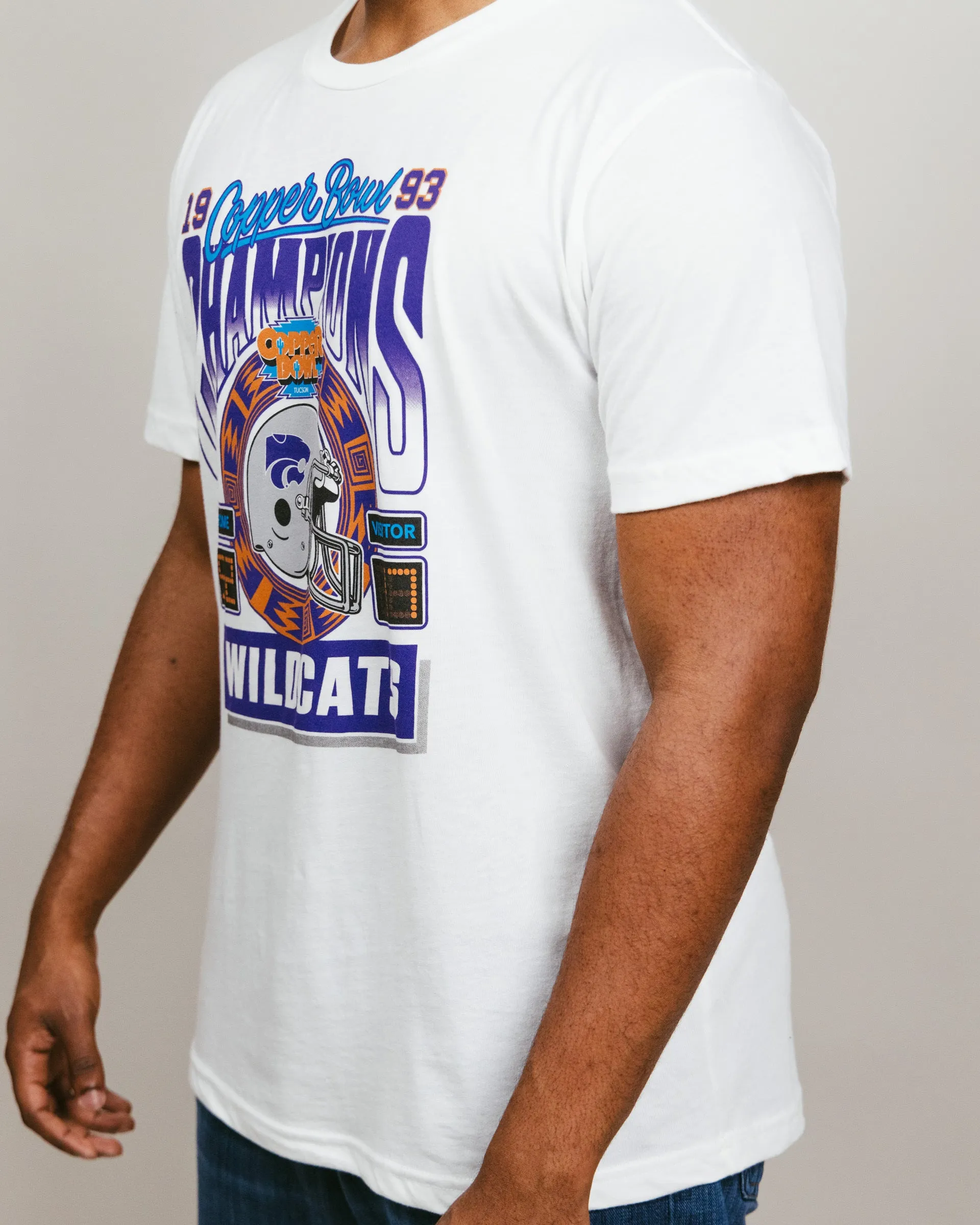 K-State 1993 Copper Bowl Champions White T-Shirt