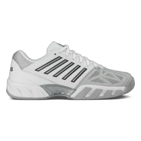 K-Swiss Men's Bigshot Light 3 Tennis Shoes White and Silver