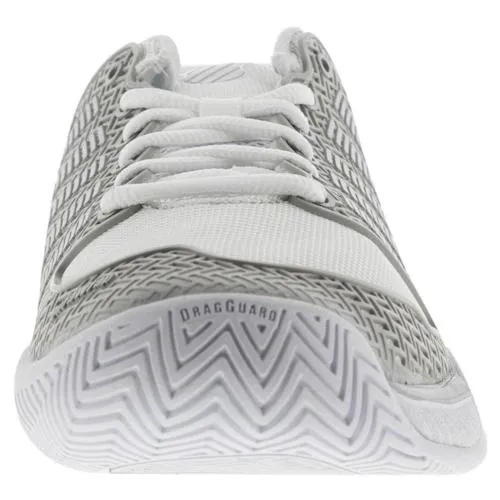 K-Swiss Women's Hypercourt Express Tennis Shoes White/Silver