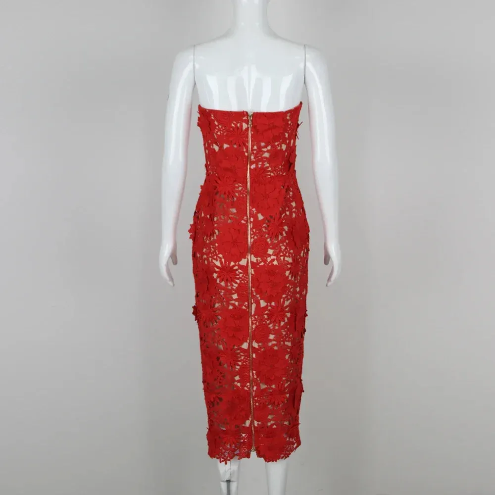 Leanna Dress - Red