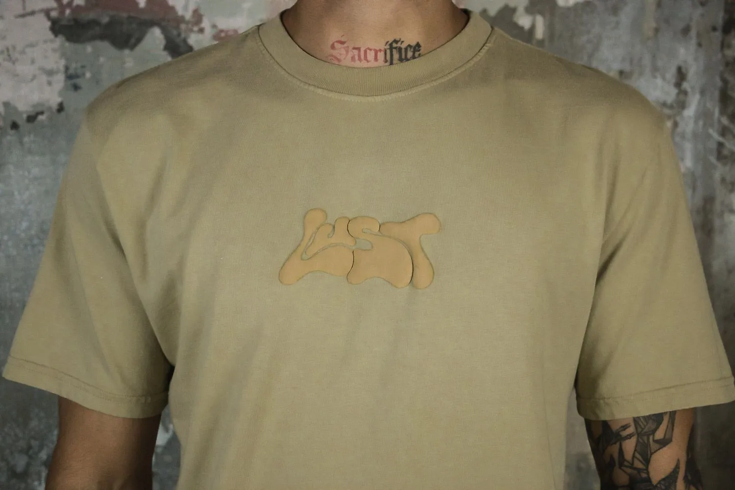 Lust Brand Melting Logo Desert Tee