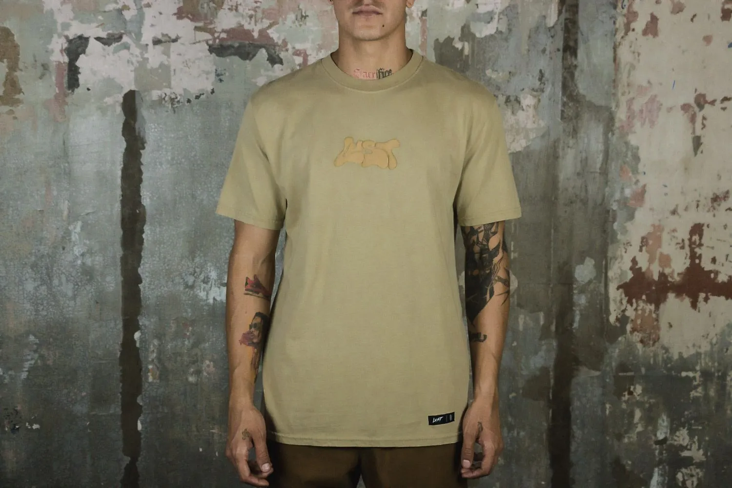 Lust Brand Melting Logo Desert Tee