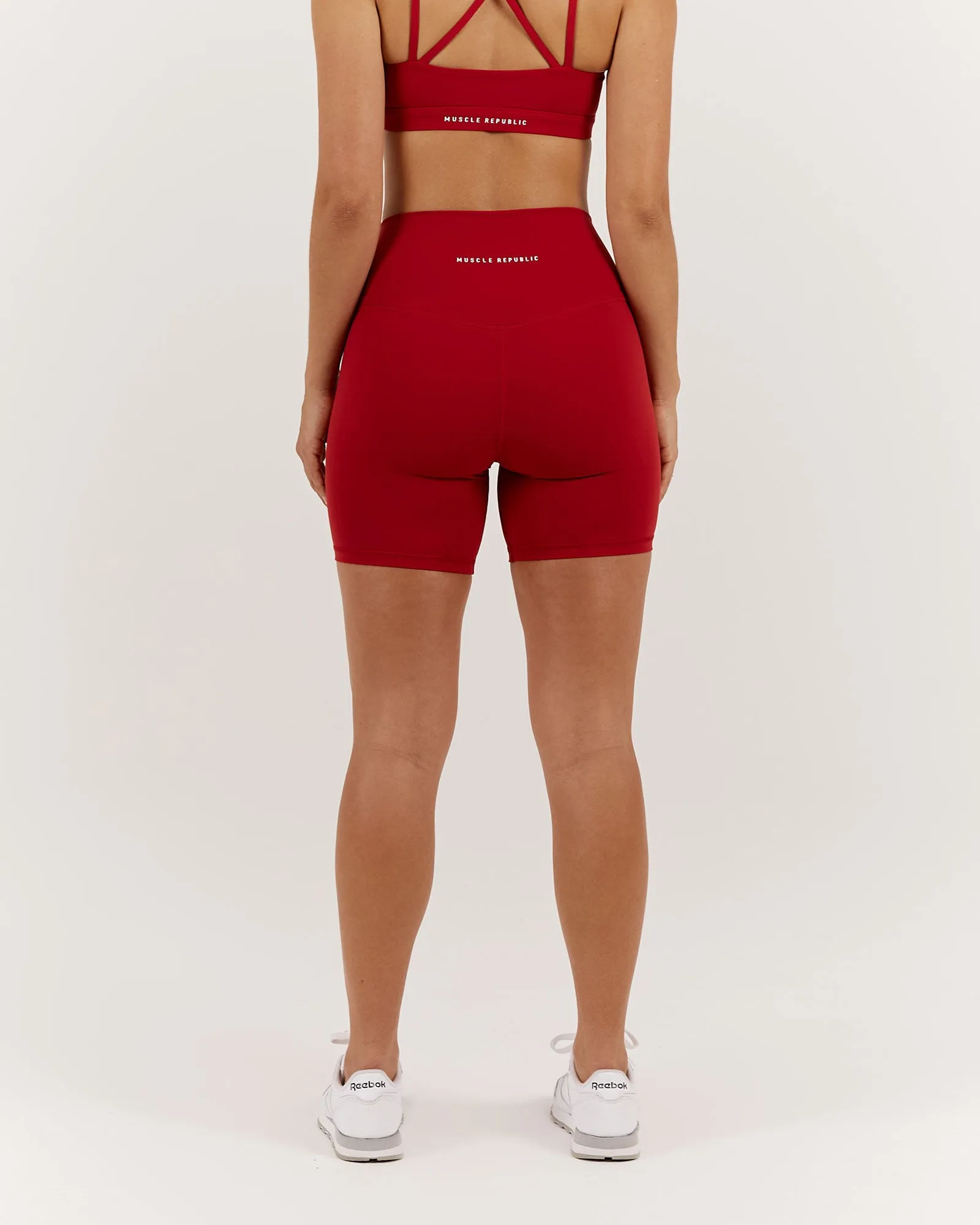 LUXE BIKER SHORTS V2 - CHERRY