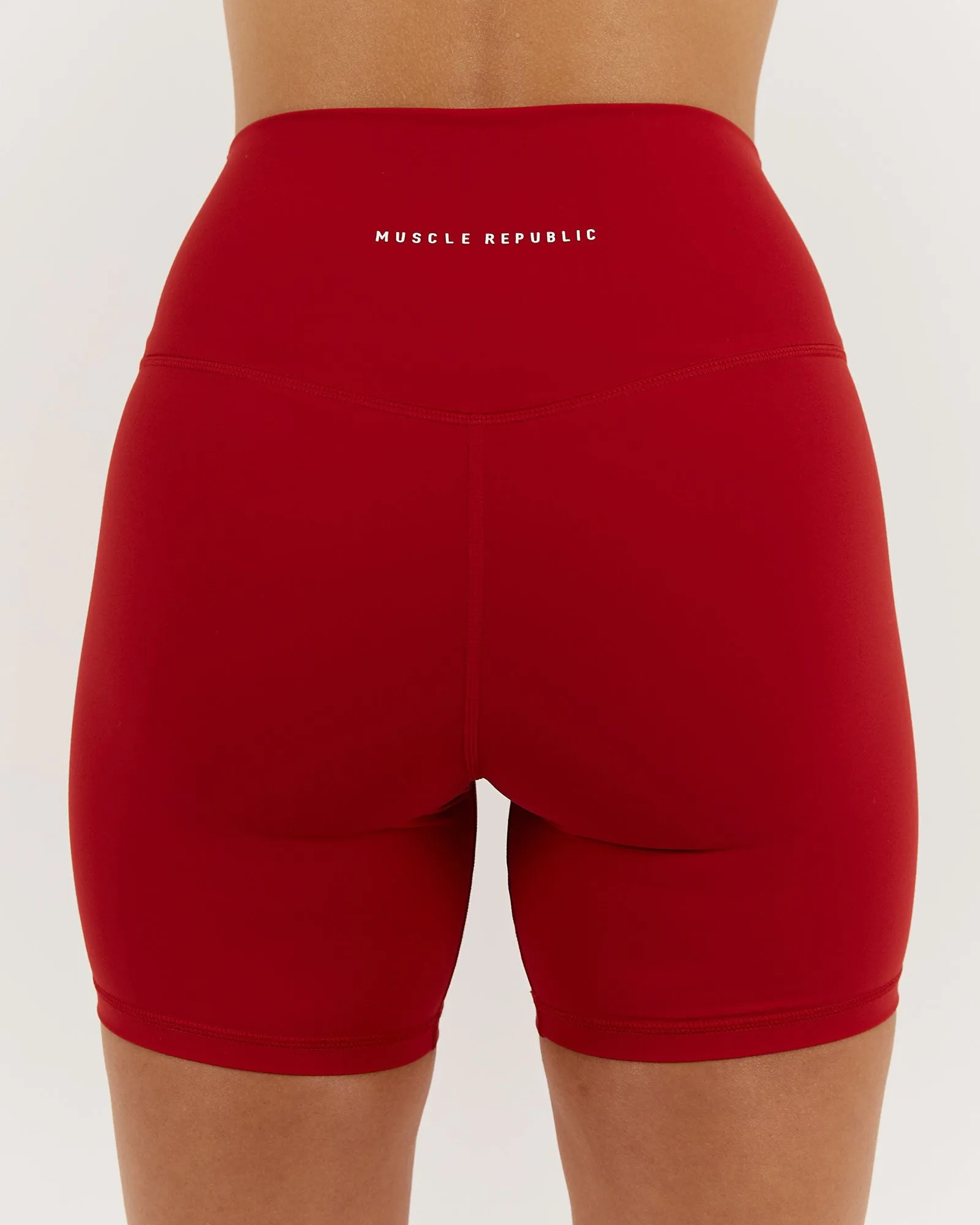 LUXE BIKER SHORTS V2 - CHERRY