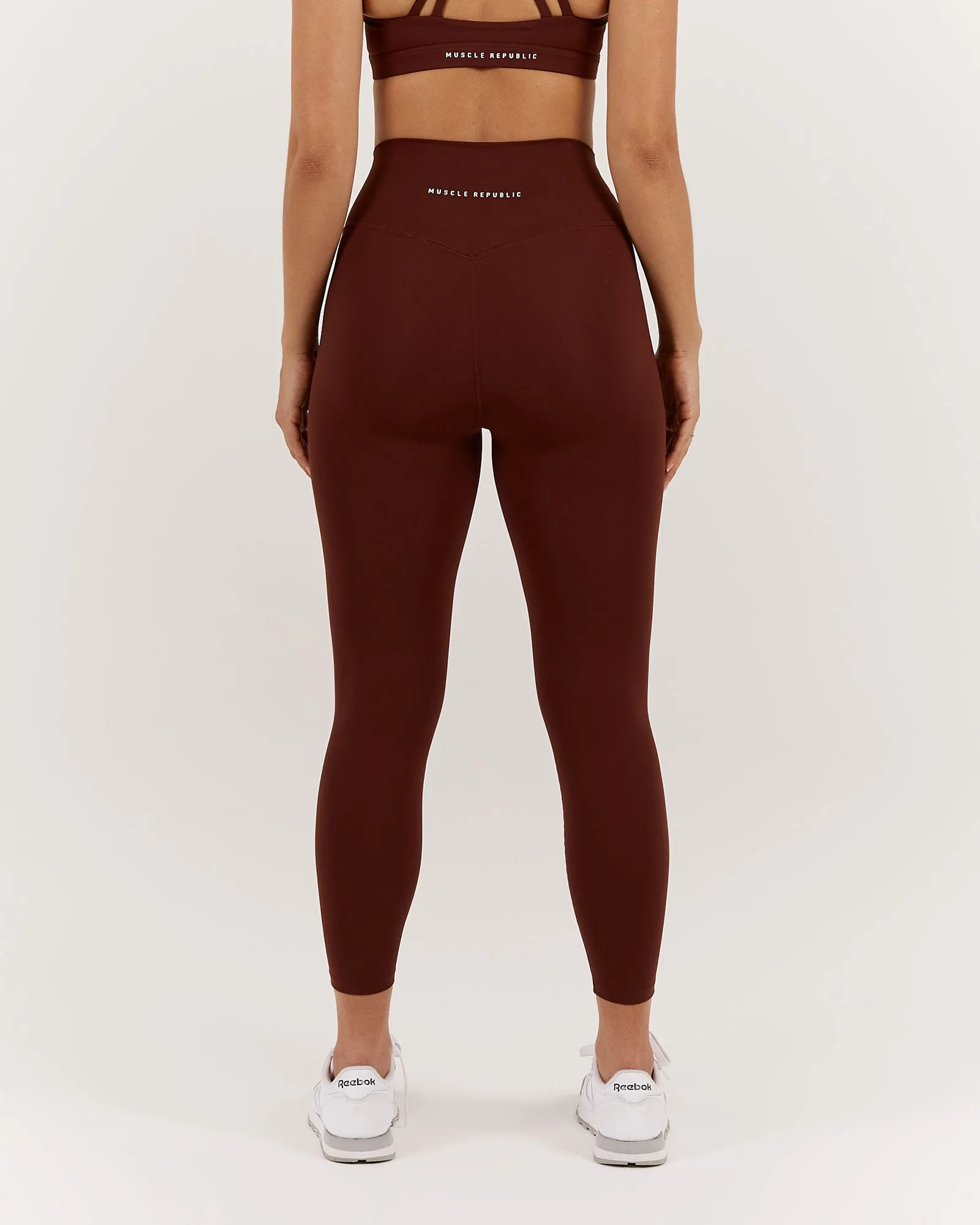 LUXE LEGGINGS 24" - CHOCOLATE