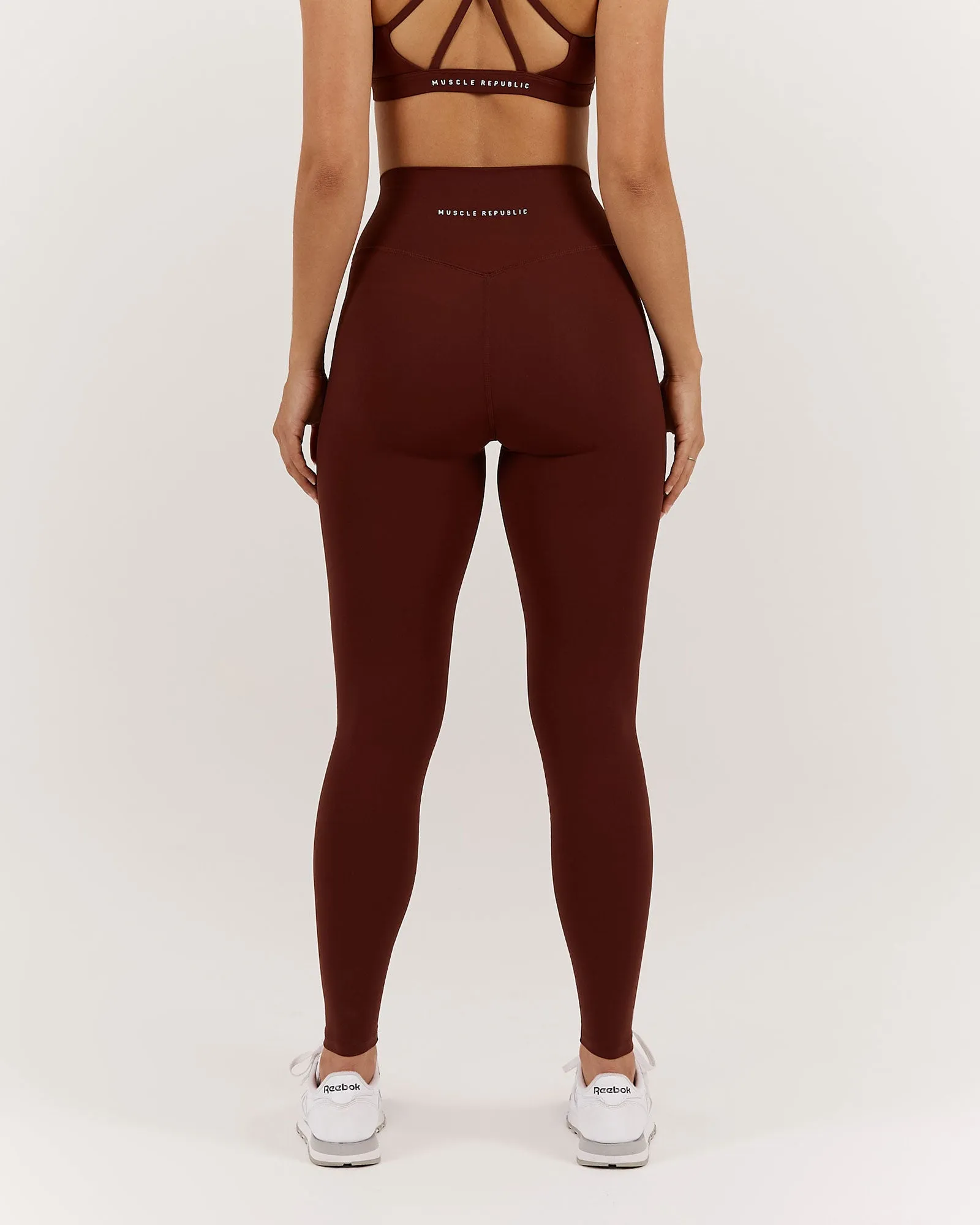 LUXE LEGGINGS 28" - CHOCOLATE