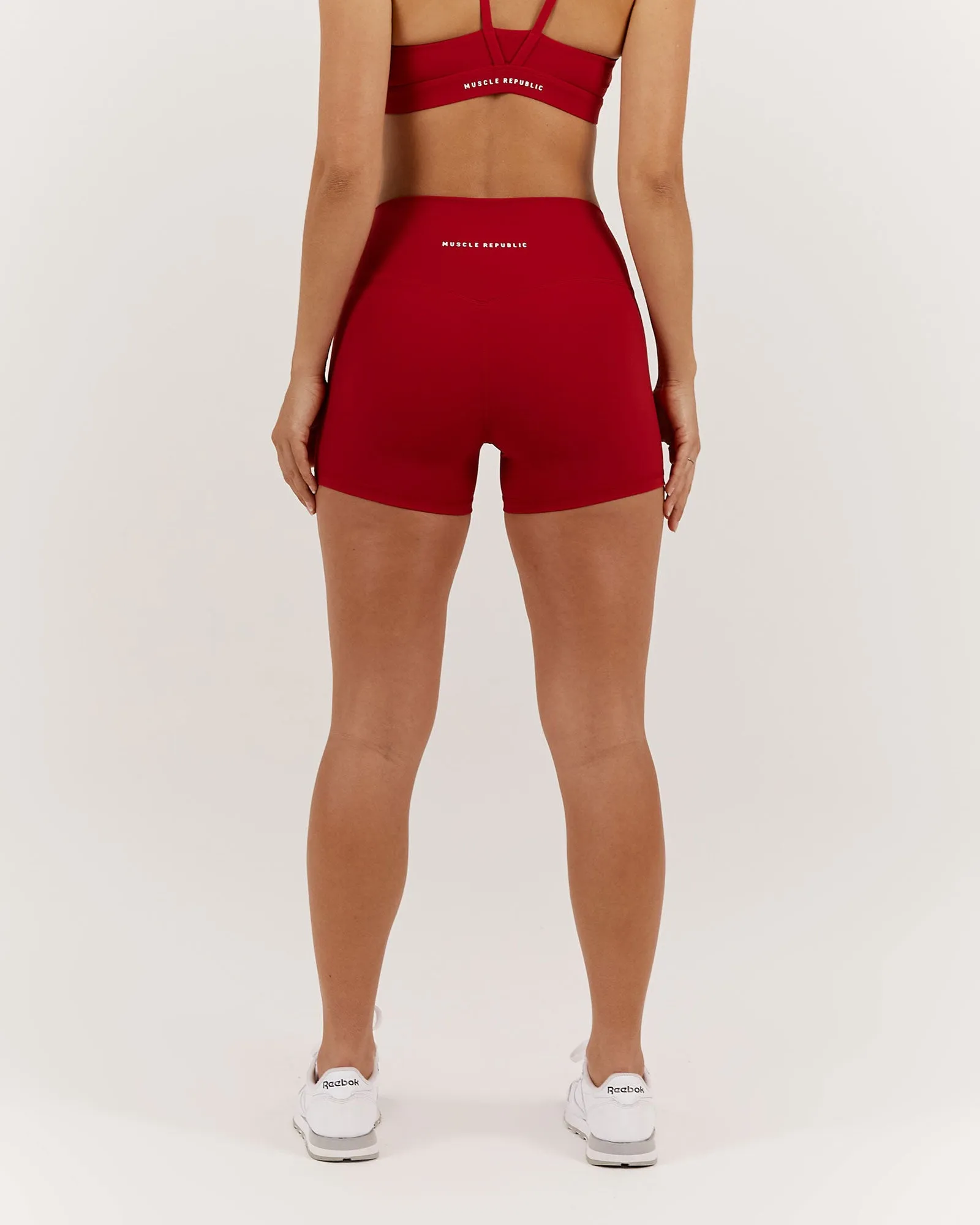 LUXE MINI SHORTS - CHERRY