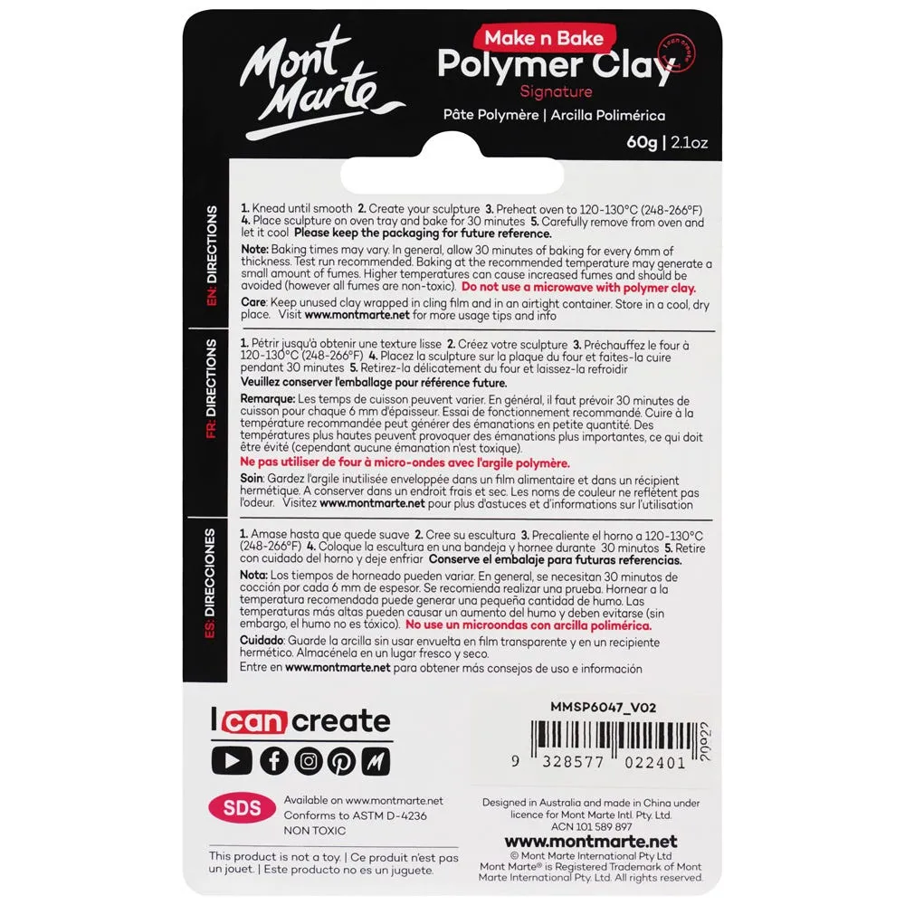 Make n Bake Polymer Clay Signature 60g (2.1oz) - Crimson