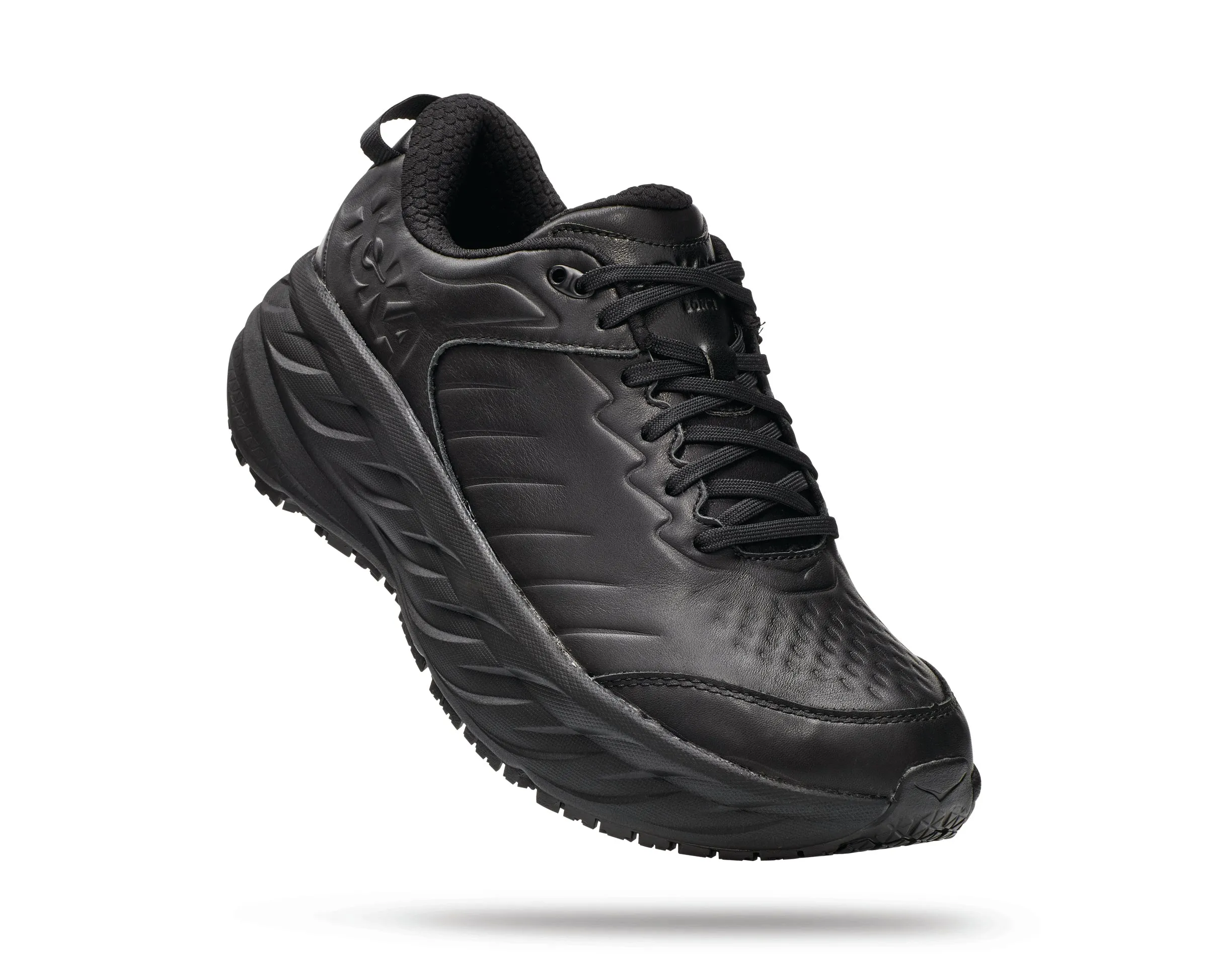 Men's Hoka Bondi SR Color: Black/Black (WIDE WIDTH)