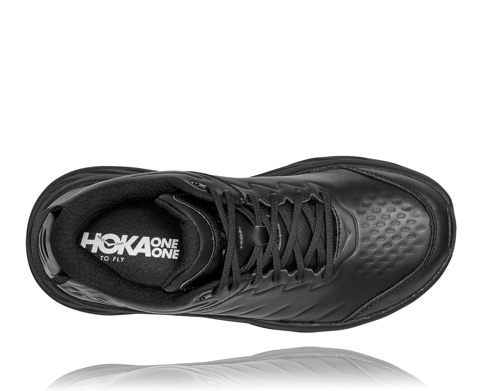 Men's Hoka Bondi SR Color: Black/Black (WIDE WIDTH)