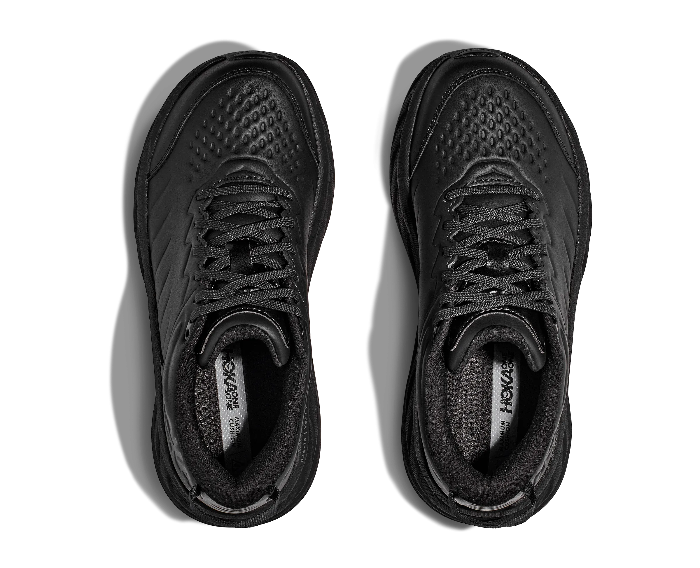 Men's Hoka Bondi SR Color: Black/Black (WIDE WIDTH)