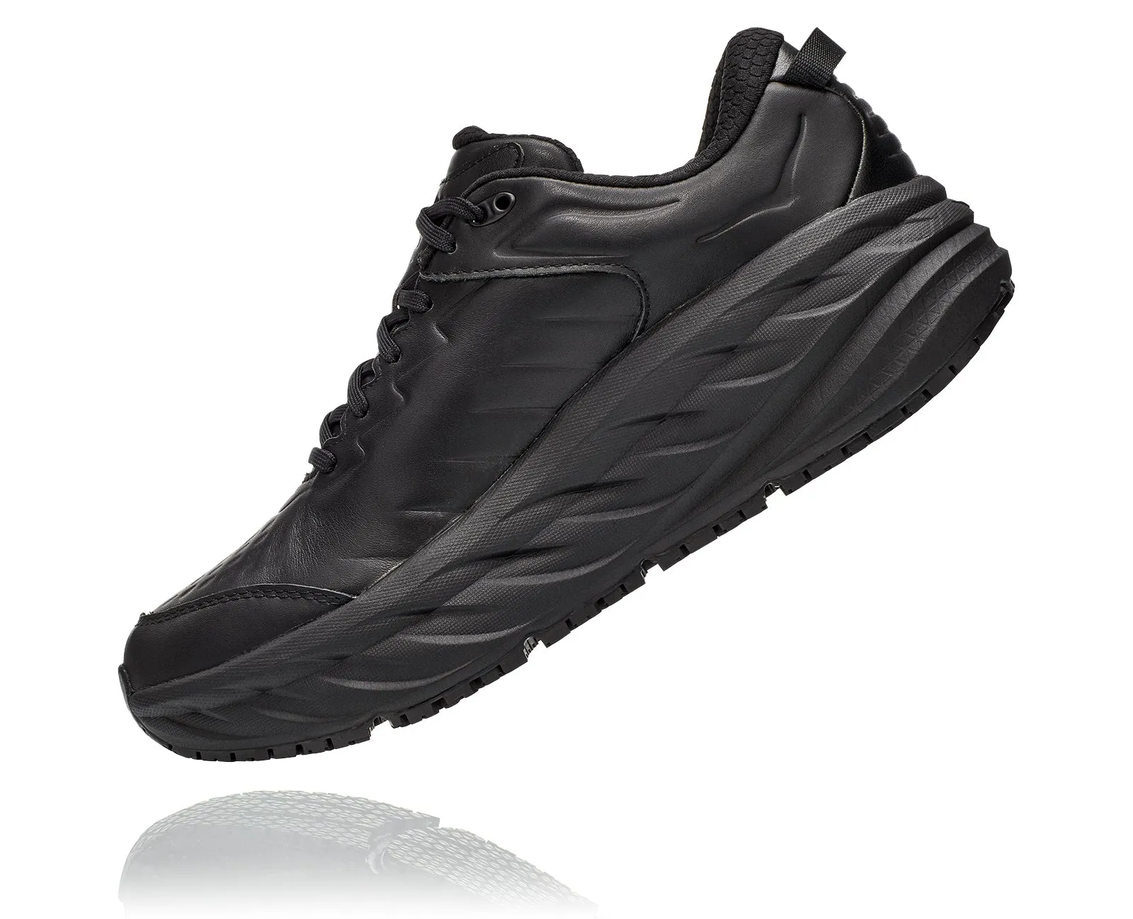 Men's Hoka Bondi SR Color: Black/Black (WIDE WIDTH)