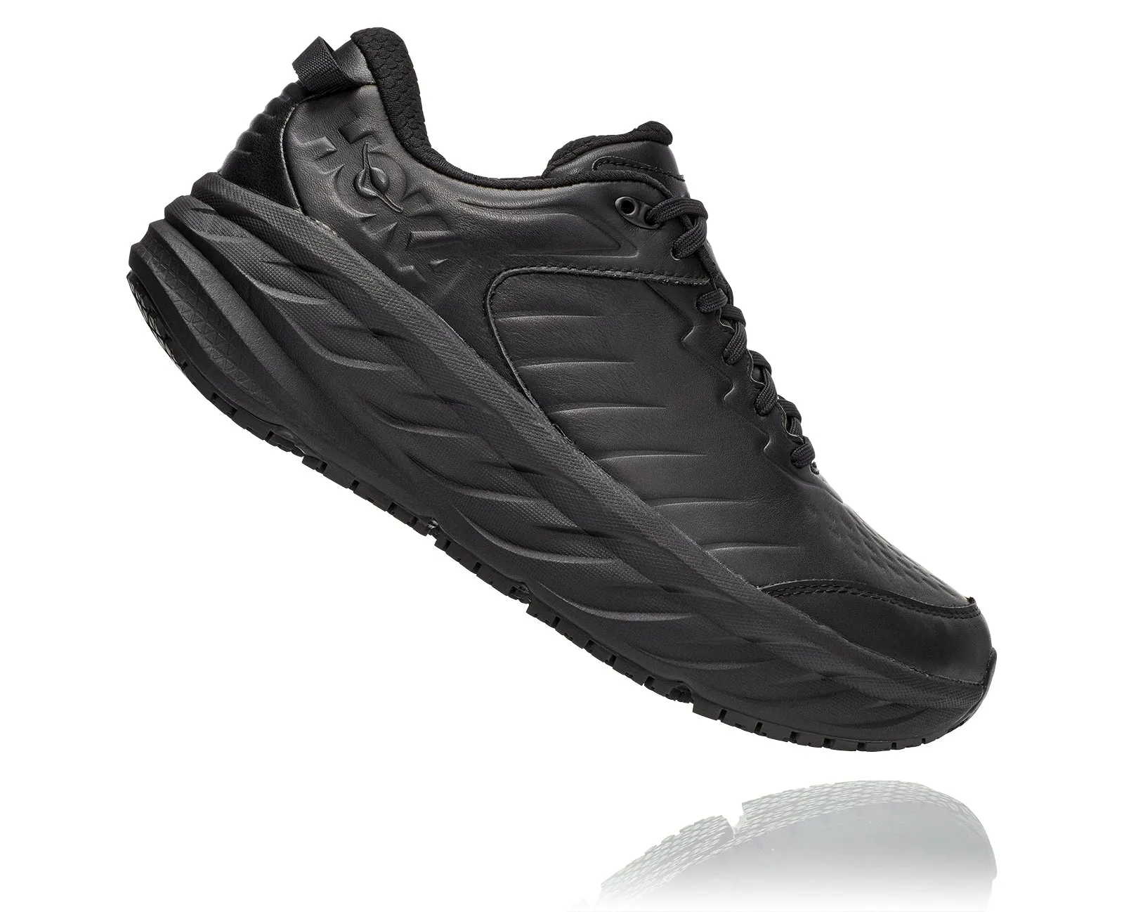 Men's Hoka Bondi SR Color: Black/Black (WIDE WIDTH)