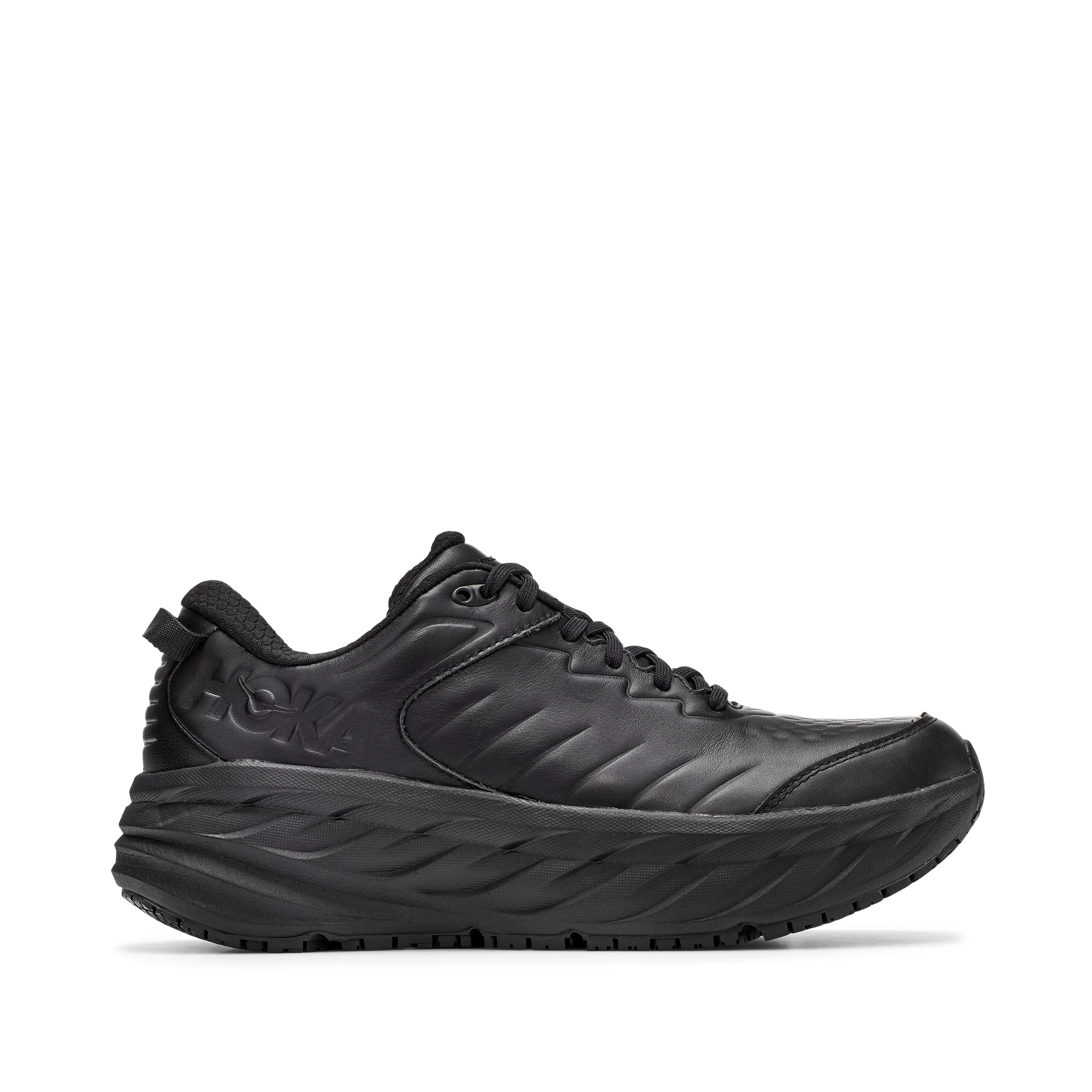 Men's Hoka Bondi SR Color: Black/Black (WIDE WIDTH)