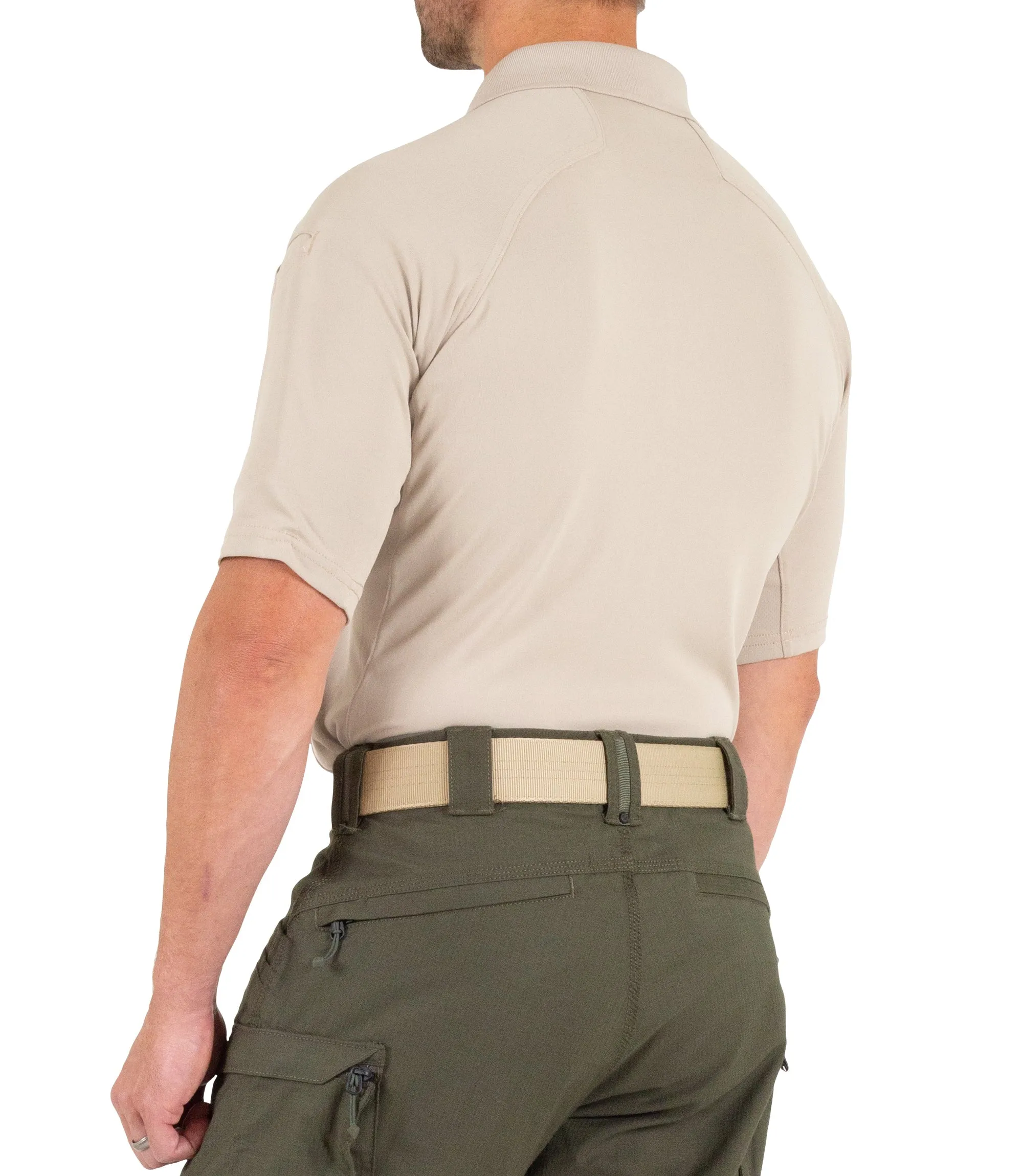 Men's Performance Short Sleeve Polo / Khaki