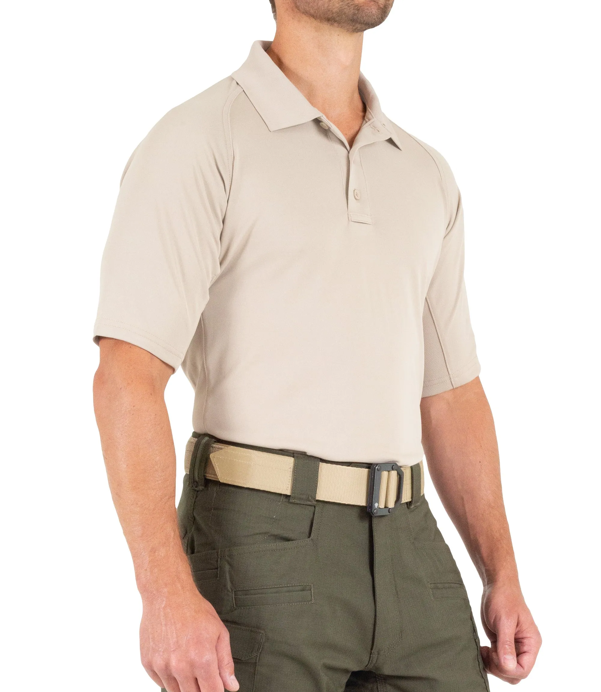 Men's Performance Short Sleeve Polo / Khaki