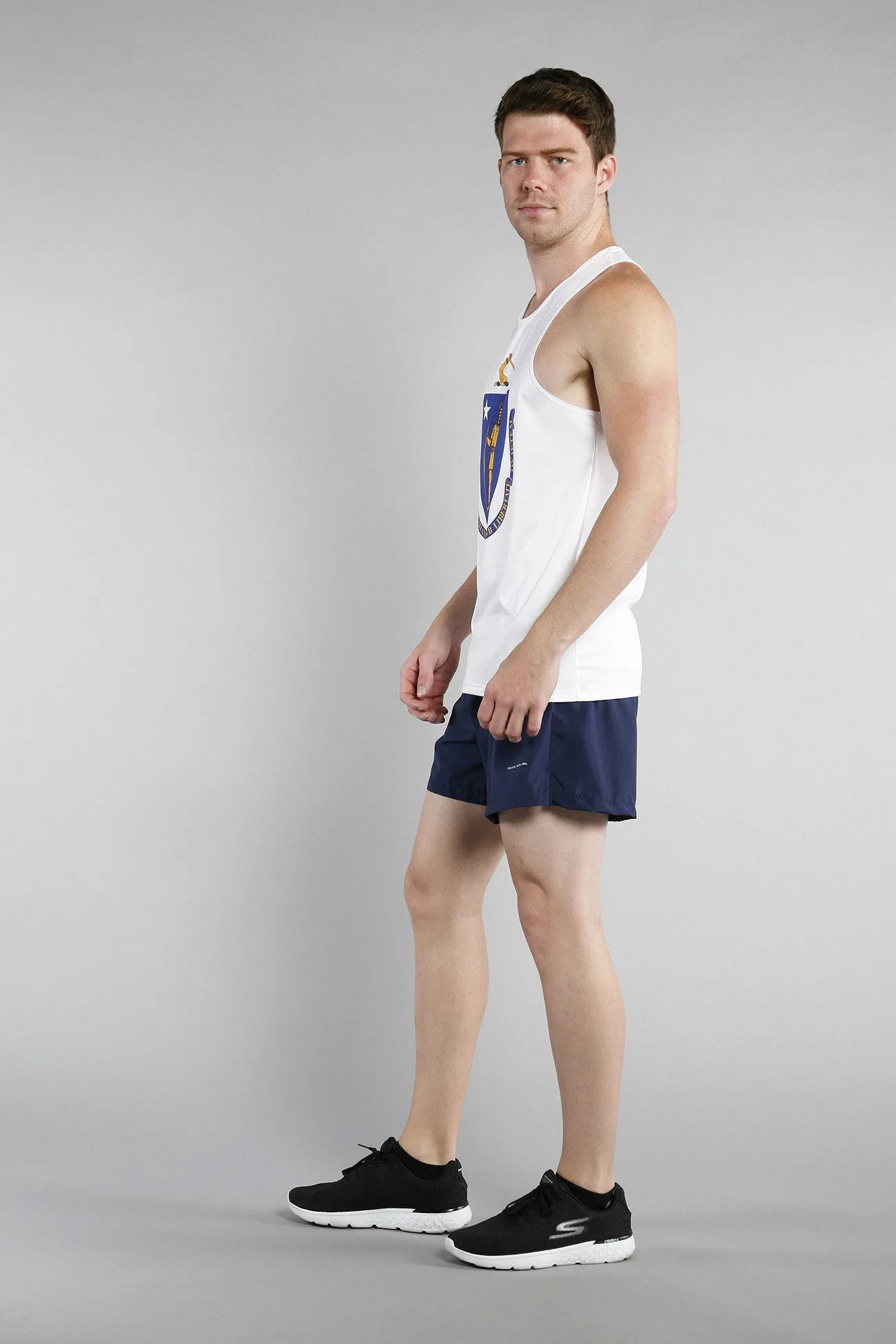 Men's Printed Singlet- Massachusetts