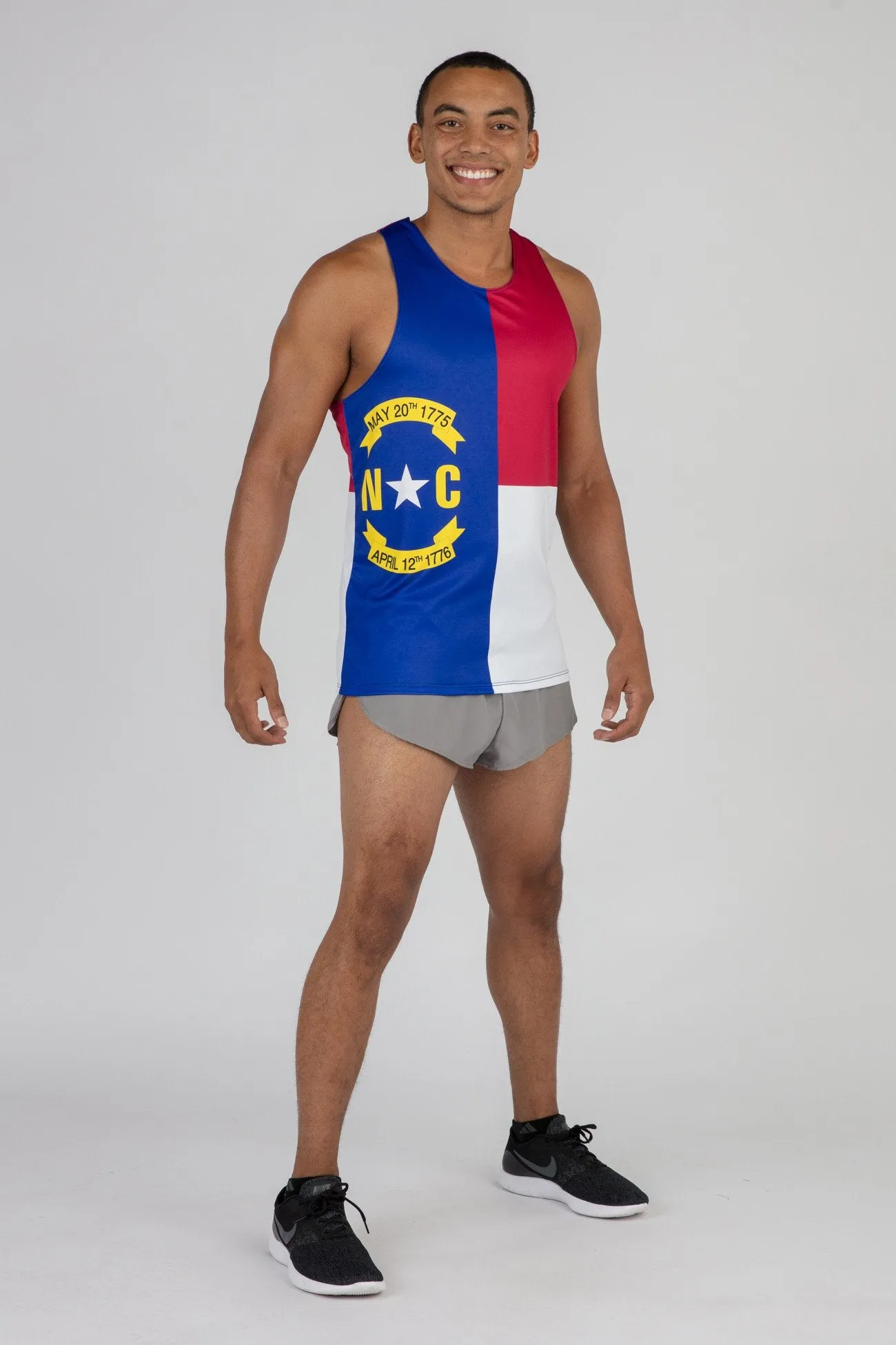 Men's Printed Singlet- North Caoli na