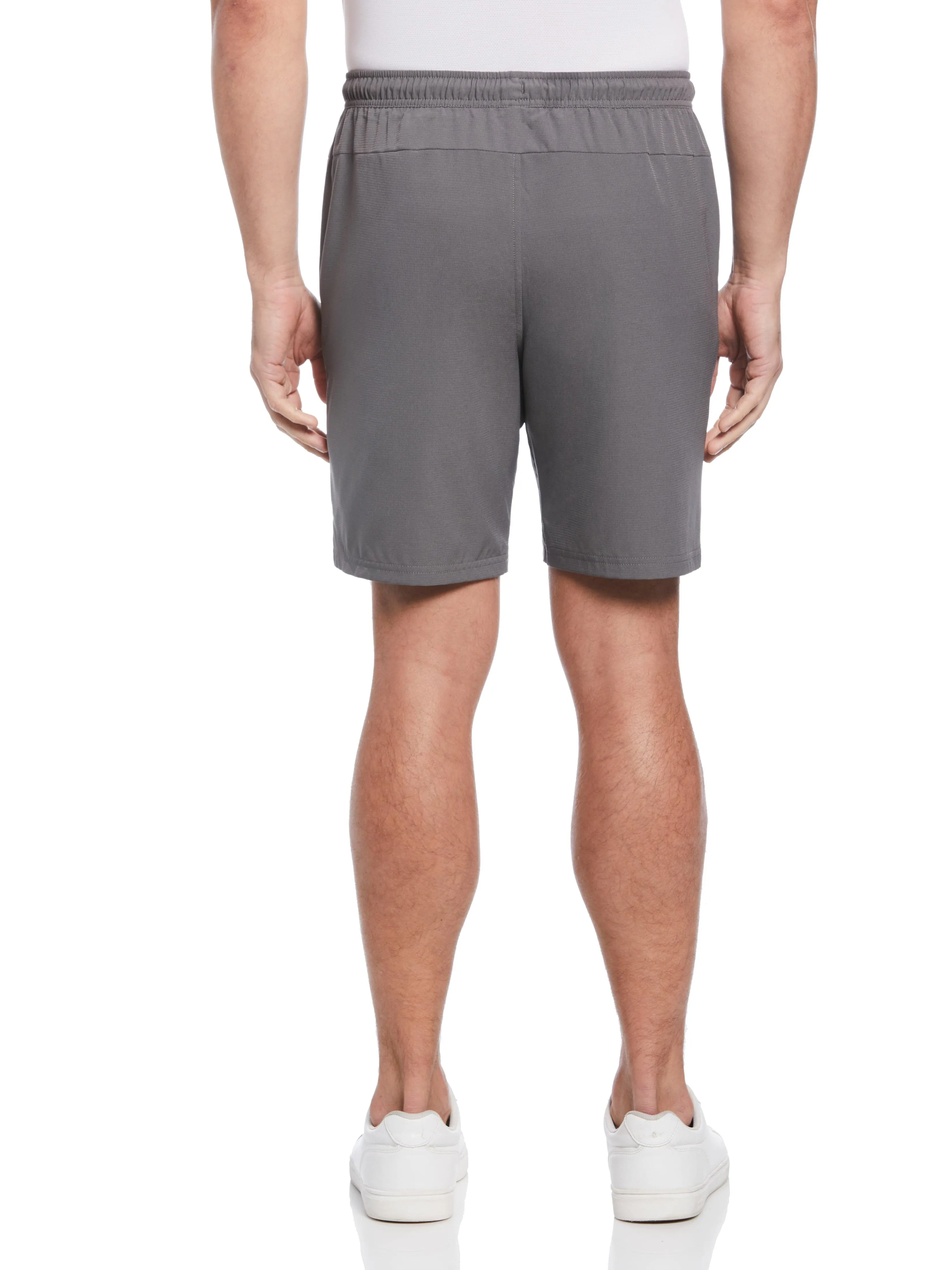 Men's Solid Athletic Tennis Short with Drawstring