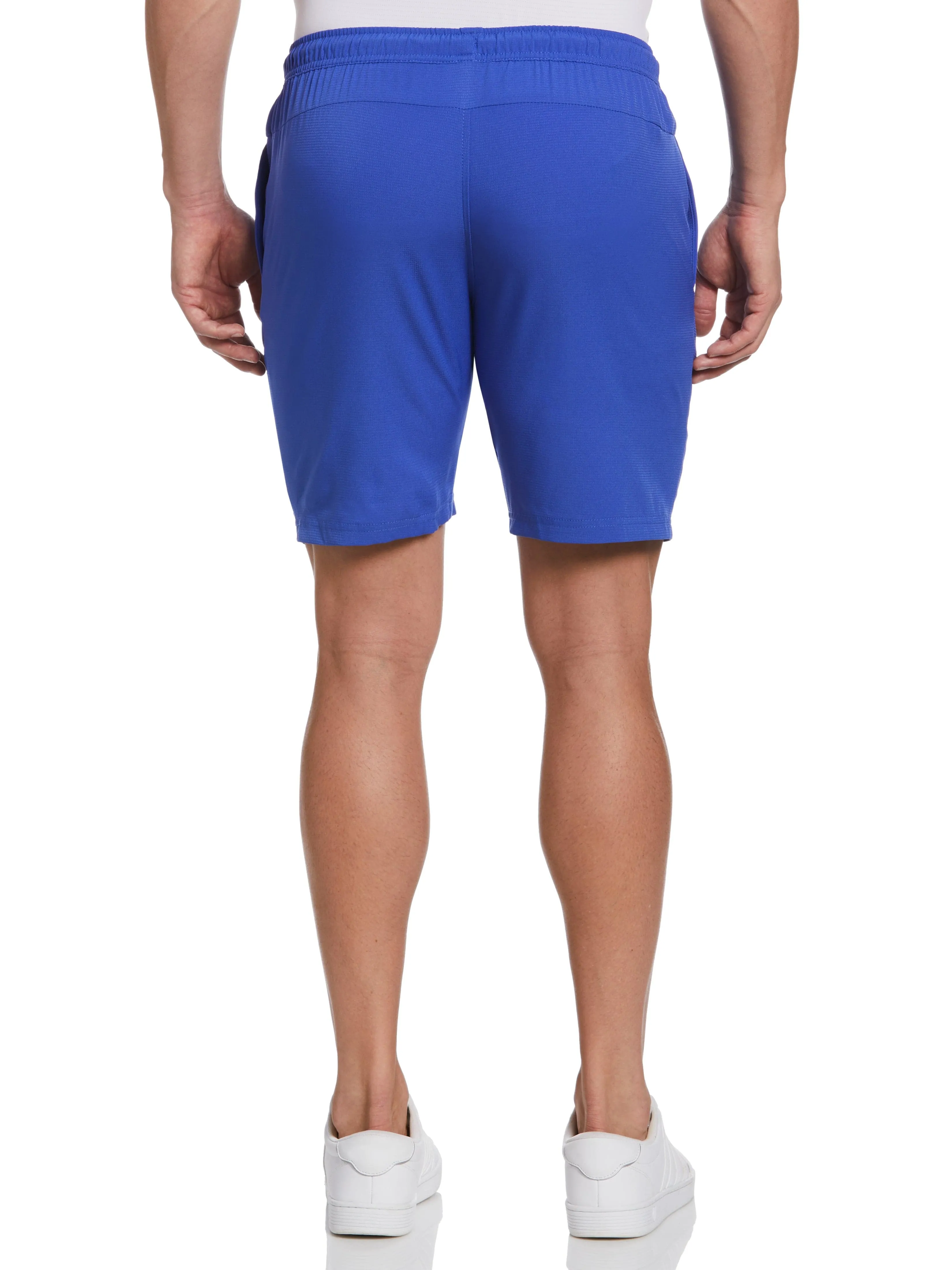 Men's Solid Athletic Tennis Short with Drawstring