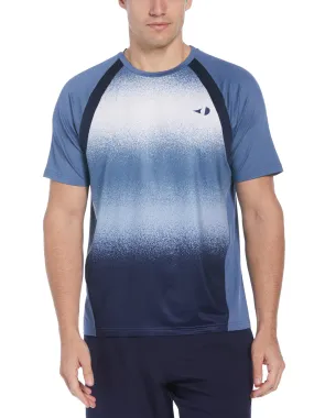 Men's Spray Gradient Printed Tennis Tee