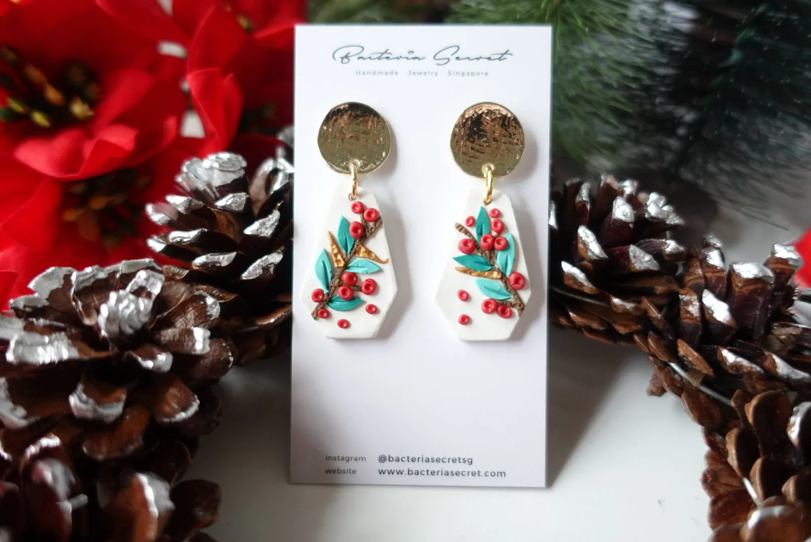 Merry Little Christmas Clay Earrings 6