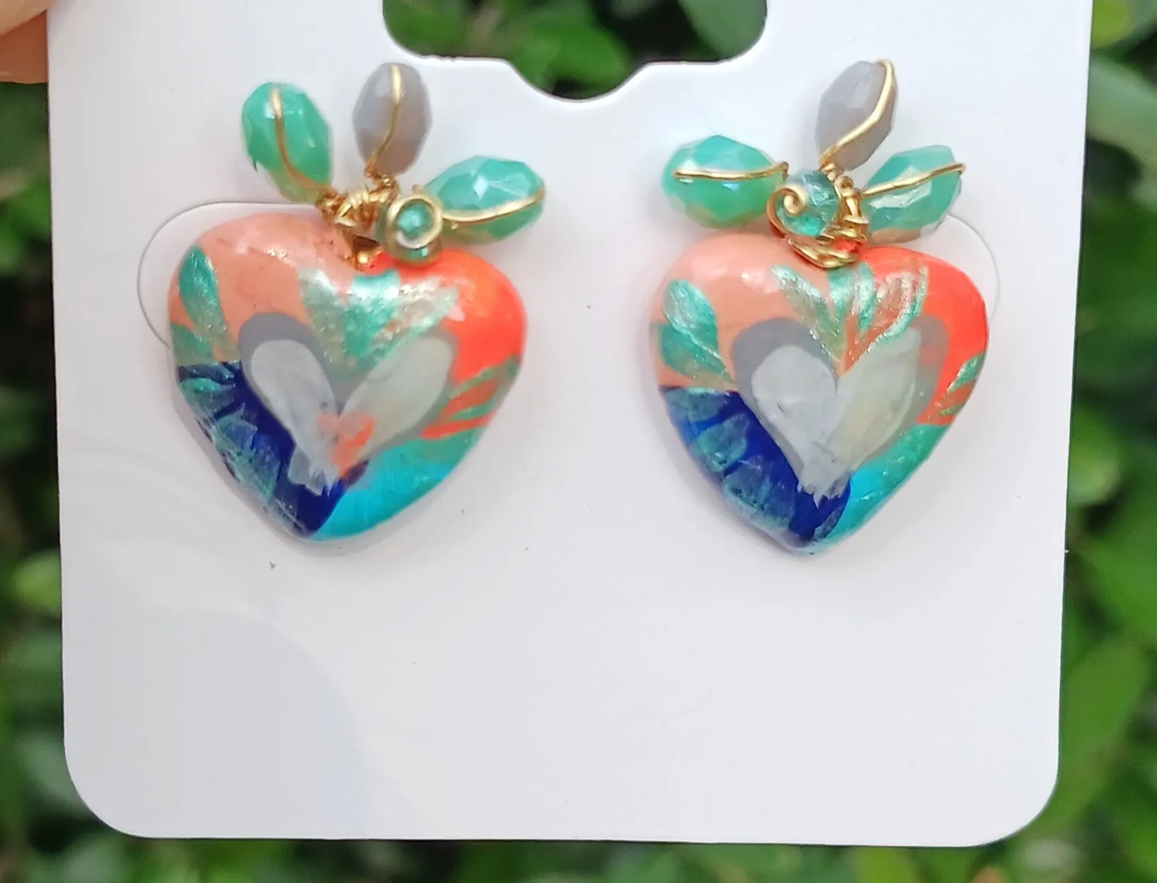 Mini milagritos sacred heart earrings