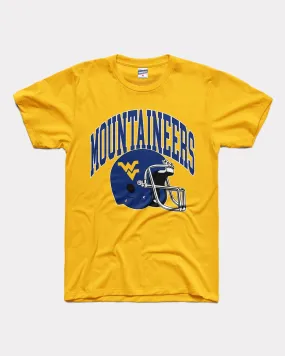 Mountaineers WVU Football Helmet Gold T-Shirt