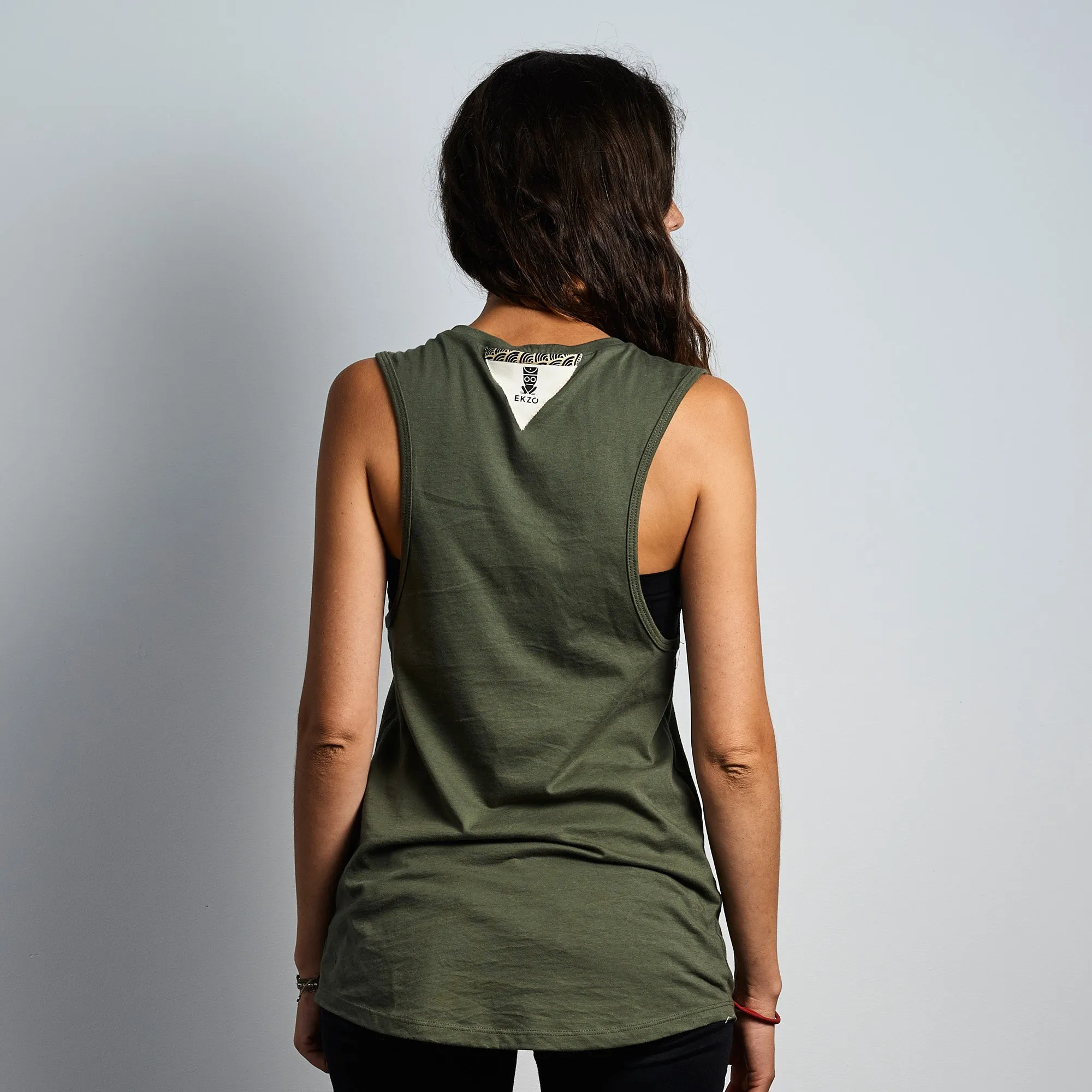 Muscle Tank - Military Green