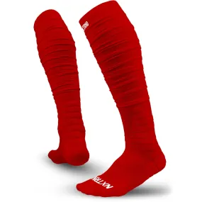 NXTRND XTD® Scrunch Football Socks Red