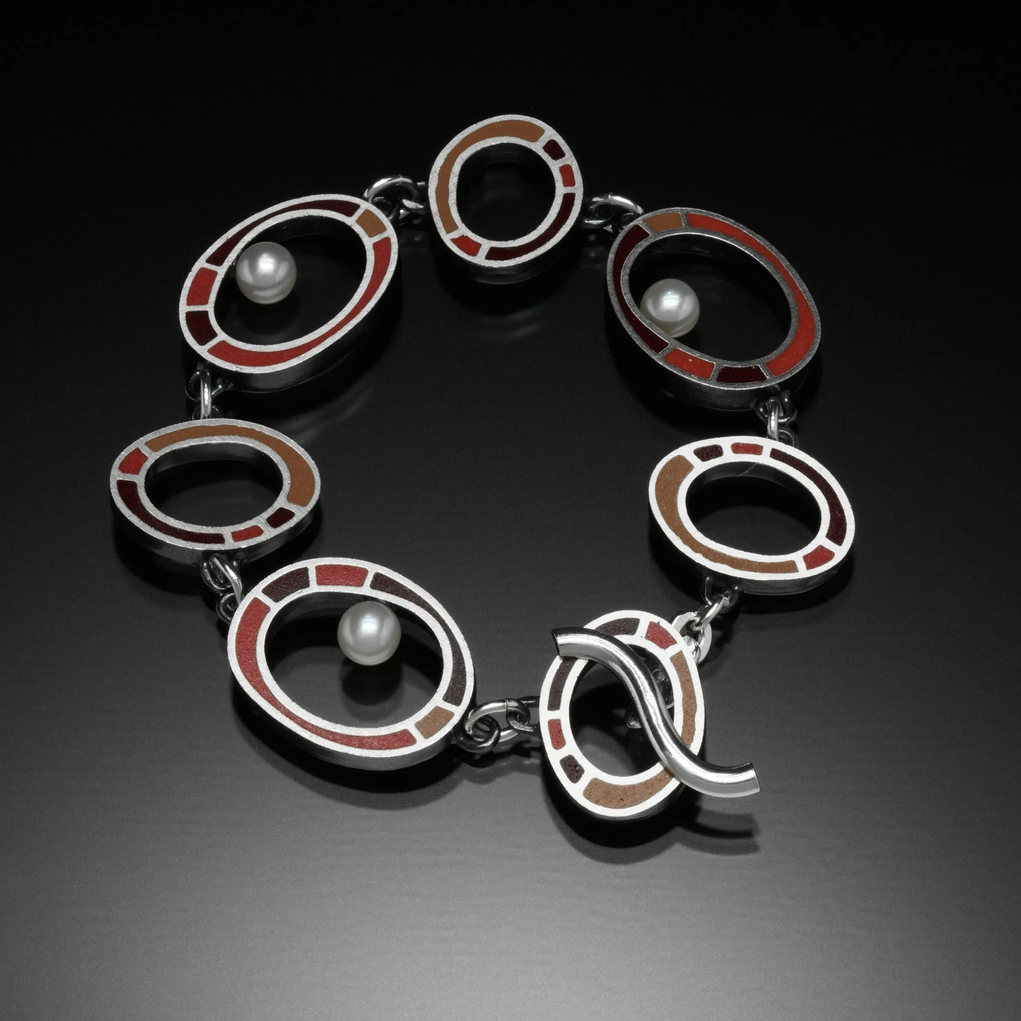 Oval Bracelet (red)