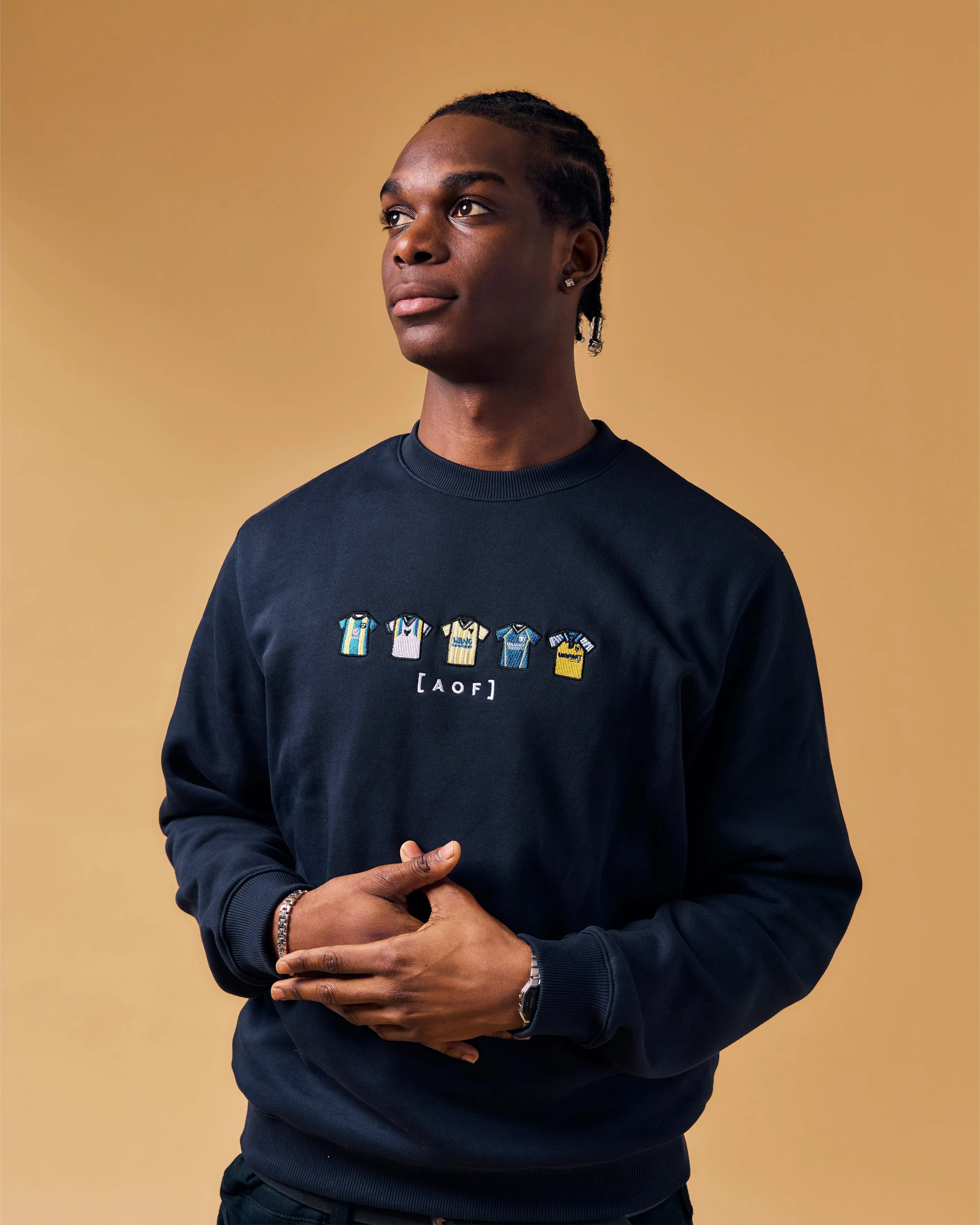 Oxford United Embroidered Classics - Navy Sweatshirt