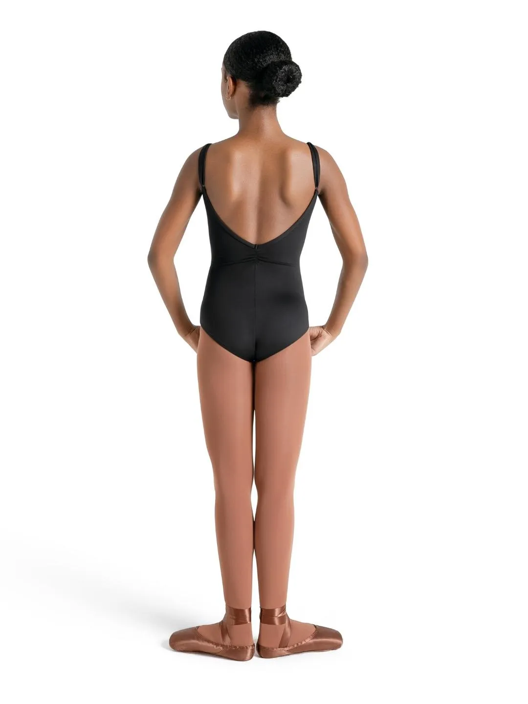 Pinch Front Leotard [Black]