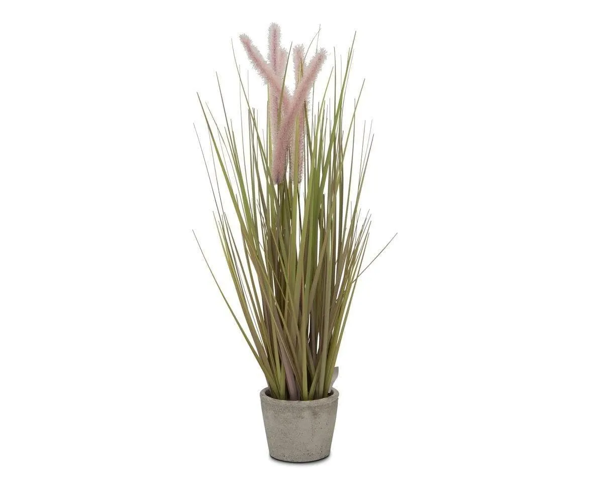 Potted Faux Grass