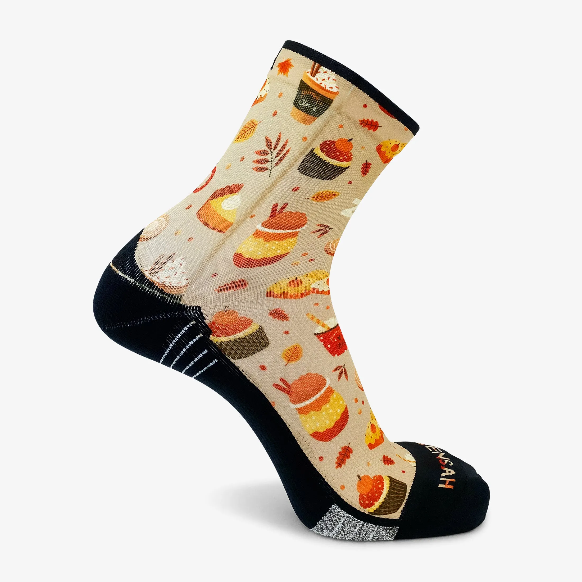 Pumpkin Spice Socks (Mini-Crew)