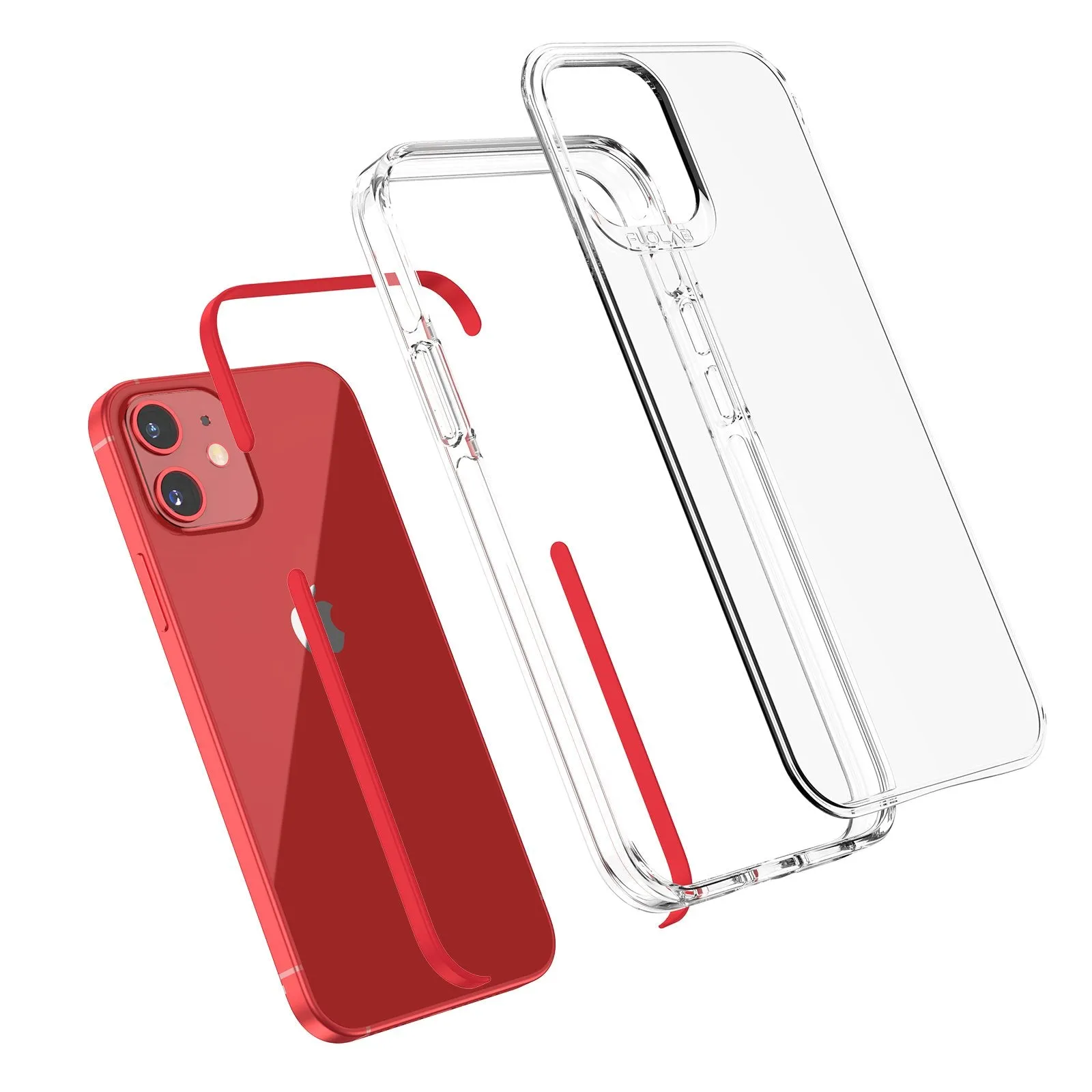 Red iPhone 12 Cases TAFFYCA Series