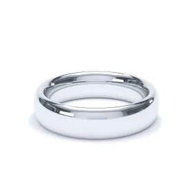 - Regular Court Profile Wedding Ring 18k White Gold