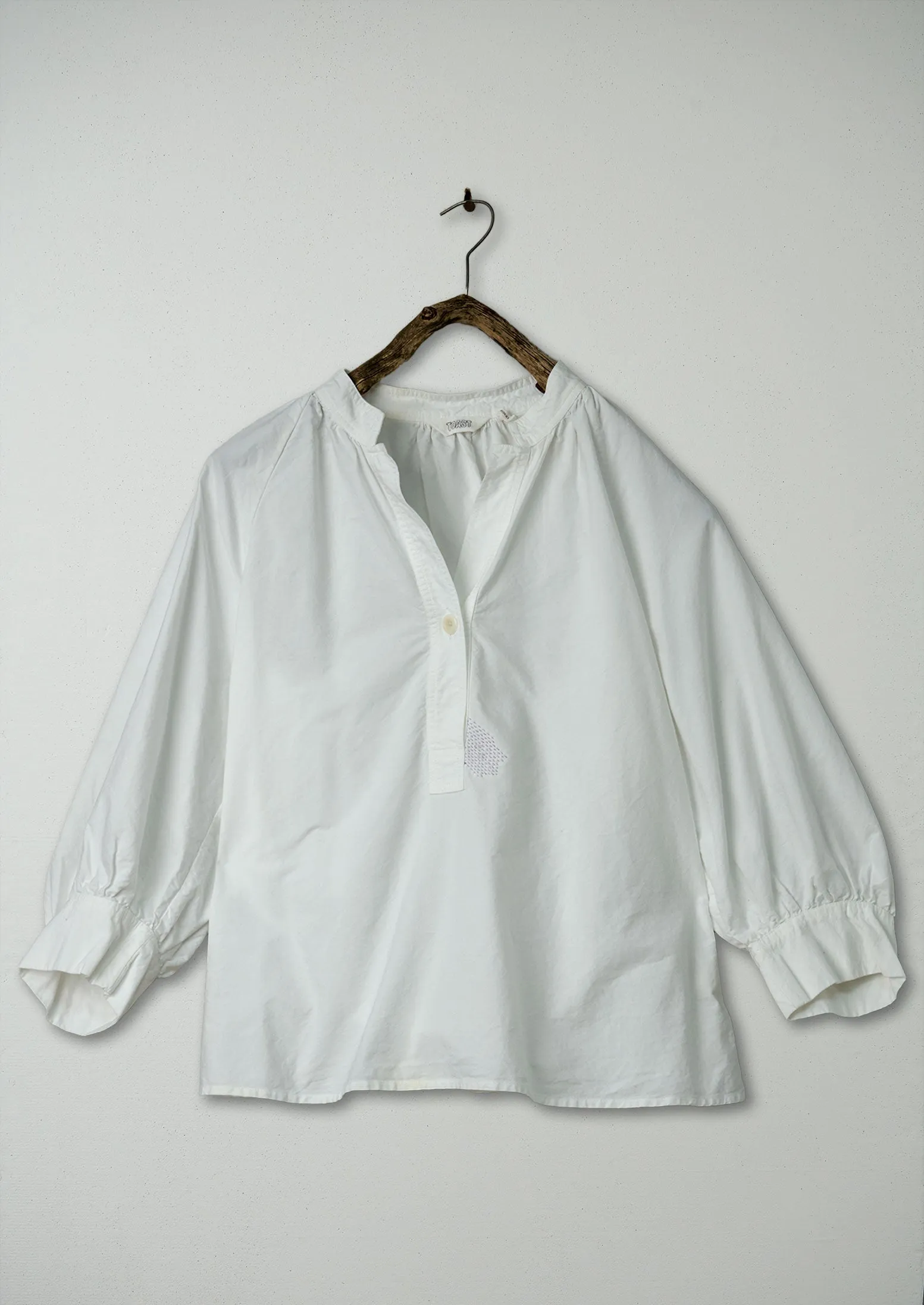 Renewed Cotton Oxford Easy Shirt Size M (54) | White