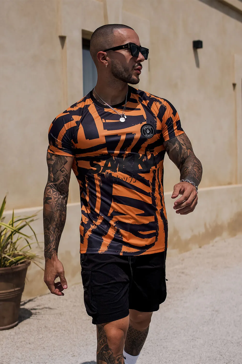 Sakka Football Tee - Orange