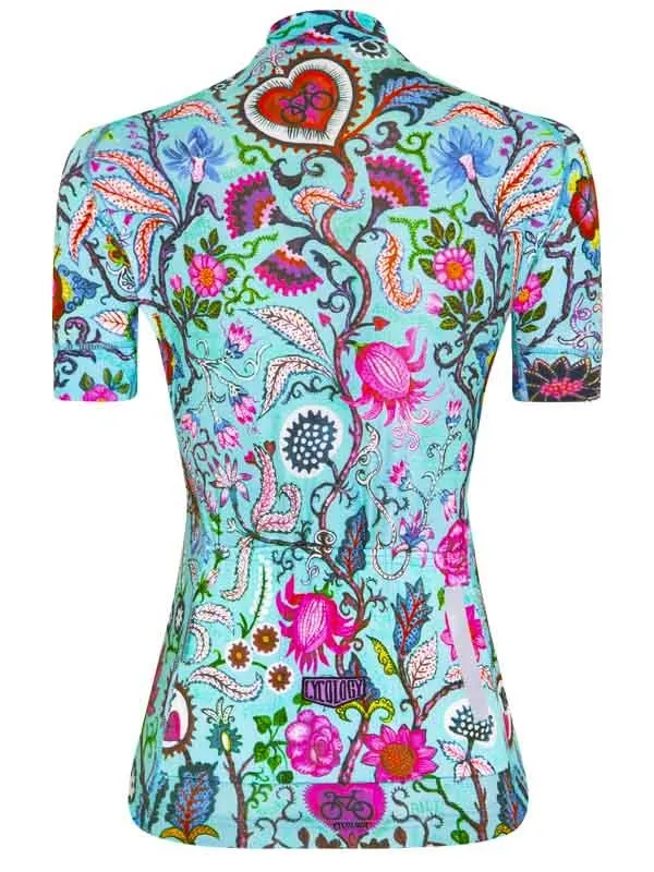 Secret Garden Women's Jersey Aqua