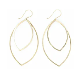 Shape Earrings: Double Marquis