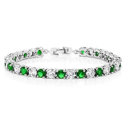 Sparkling Round Cubic Zirconia Women's Tennis Bracelet