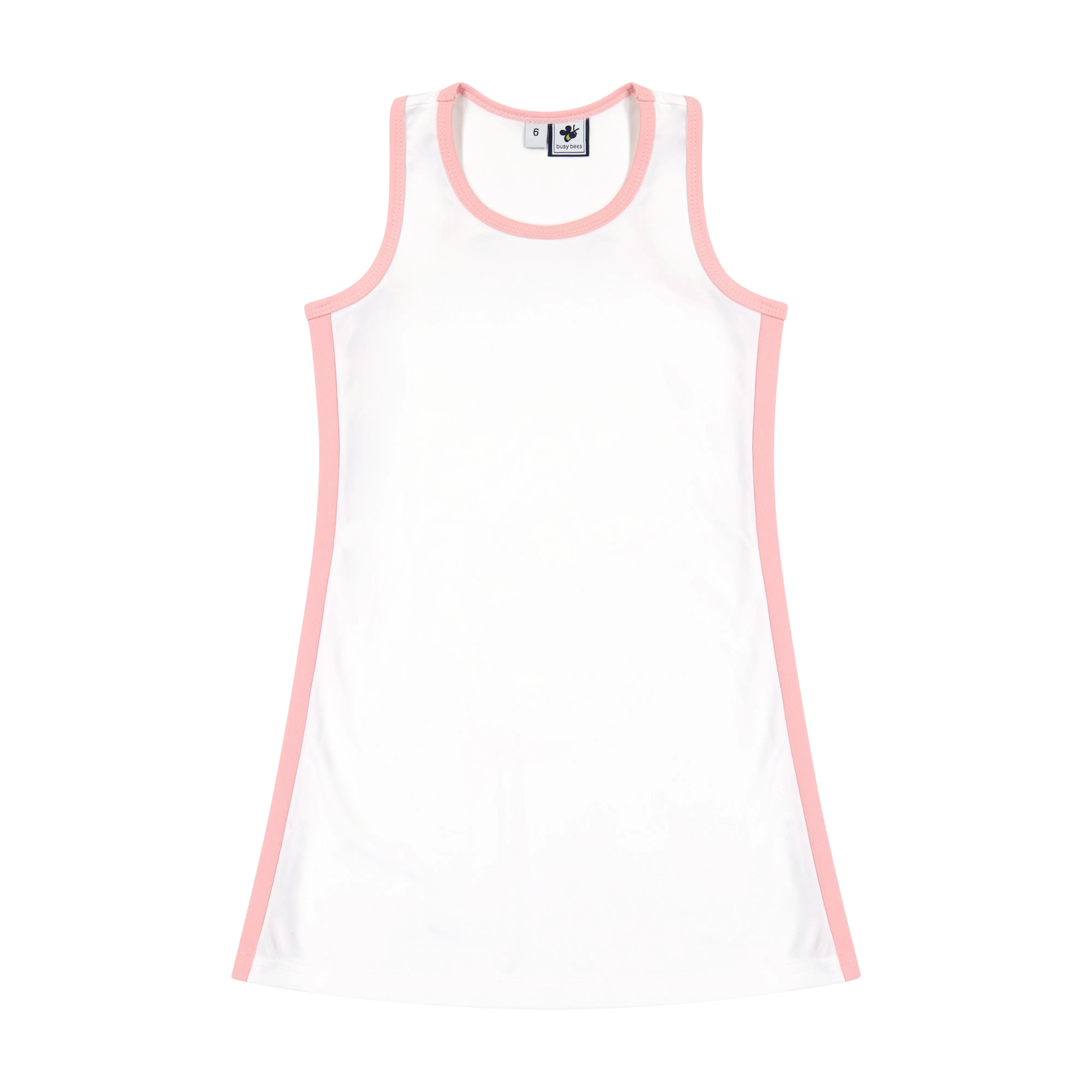 Steffi Tank Dress White Pink Dri-Fit