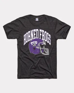 TCU Horned Frogs Football Helmet Black T-Shirt