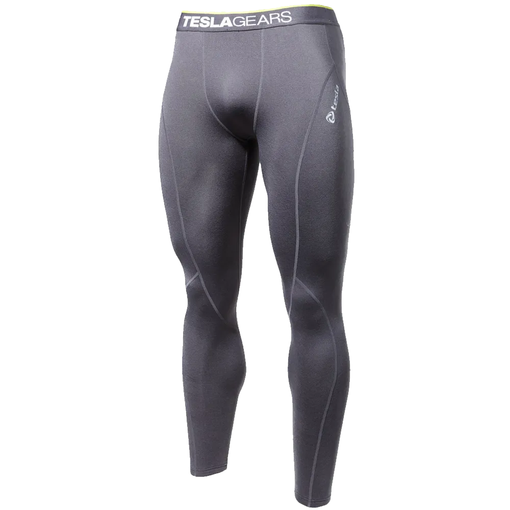 Tesla Men's Compression Under Leggings Base Layer Gear Armour Wear Long Pants